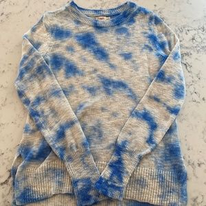 Faherty tie dye light weight cotton sweater xs